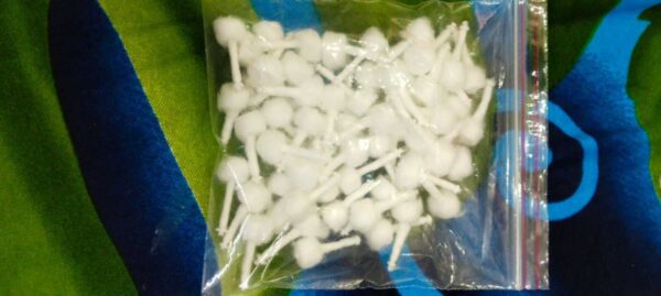 100gm Pack Round Cotton Wicks For Oil Lamps