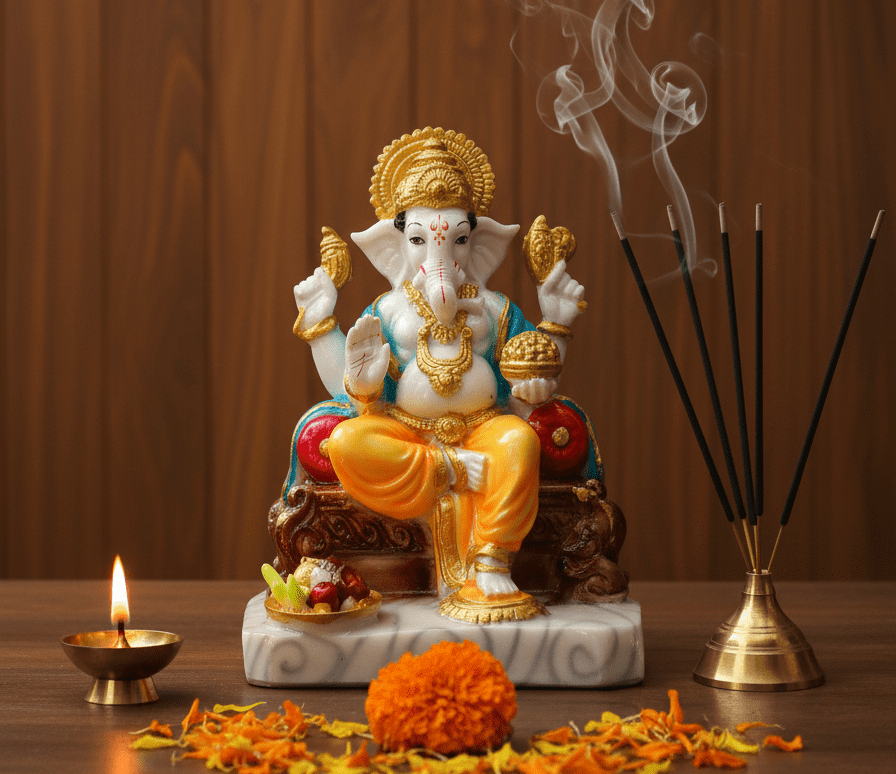13-Inch Patri Ganesha Idol