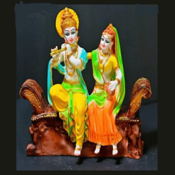 Radha Krishna Murti on Sofa Throne
