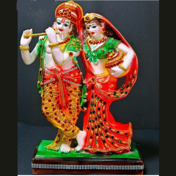16 Inch Standing Radha Krishna Idol Murti