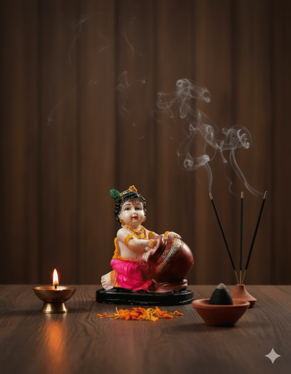 6.5 Inch Makhan Chor Bal Krishna Idol