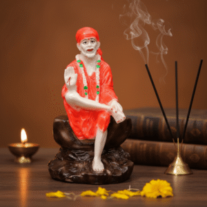 9.5 Inch Shirdi Sai Baba Murti with Blessing Hand