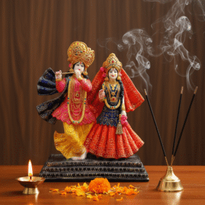 20 Inch ISKCON Radha Krishna Idol - Premium Marble Finish