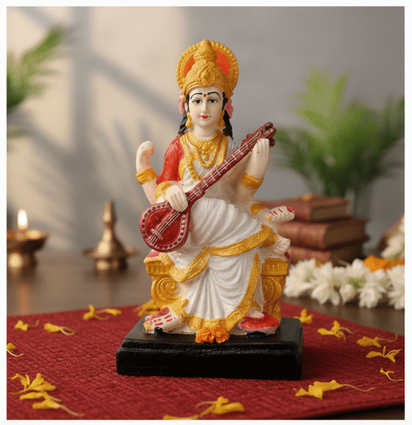 8.5 Inch Saraswati Murti Handcrafted
