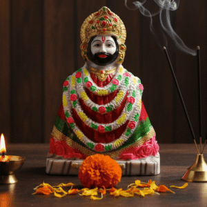 Khatu Shyam, Shyam Baba, Barbarik, Hindu Idol, Pooja Murti, Polyresin Figurine, Khatu Mandir