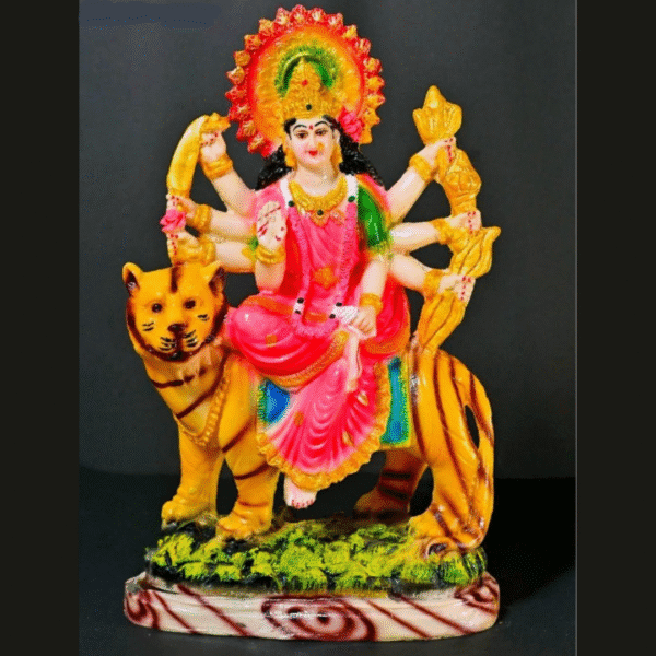 Giant 15-Inch Maa Durga Idol on Tiger (Mata BIG)