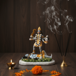 Kali Statue, Maha Kali, Shiva and Kali, Hindu Idol, Pooja Murti, Polyresin Figurine, Spiritual Gift
