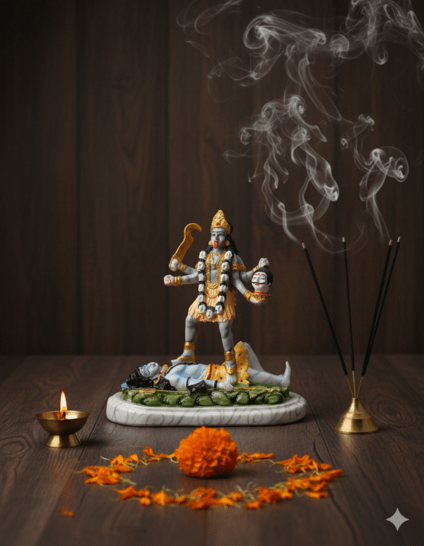 Kali Statue, Maha Kali, Shiva and Kali, Hindu Idol, Pooja Murti, Polyresin Figurine, Spiritual Gift