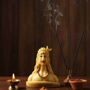 Aadi Yogi Statue, 3 Inch Shiva Murti, NGT-238, Car Dashboard Idol, Mini Mahadev, Yoga Shiva, Spiritual Gift