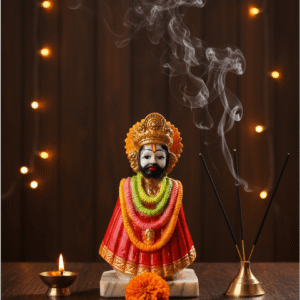 Khatu Shyam Murti, 6 Inch Shyam Baba, Polyresin Idol, NGT-229, Affordable Murti, Multi-Color Idol, Home Mandir Decor, Devotional Gift