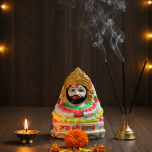 Khatu Shyam Murti, Shyam Baba Idol, Polyresin Idol, 6 Inch Statue, Pooja Murti, Religious Gift, NGT-161, Mandir Decor