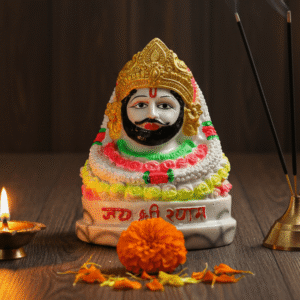 Khatu Shyam Murti, Shyam Baba Idol, Polyresin Idol, 6 Inch Statue, Pooja Murti, Religious Gift, NGT-161, Mandir Decor