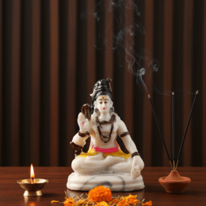 Lord Shiva Murti, 6 Inch Mahadev, Abhaya Mudra, NGT-237, Polyresin Shiva Idol, Meditation Statue, Shankar Ji