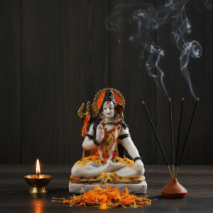 Lord Shiva Murti, 8 Inch Mahadev, Polyresin Shiva, NGT-186, White Shiva Statue, Meditation Idol, Hindu God Statue