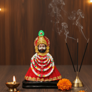 Khatu Shyam Murti, 9 Inch Shyam Baba, Polyresin Idol, NGT-162, Shyam Baba Statue, Large Murti, Home Mandir Decor, Devotional Gift