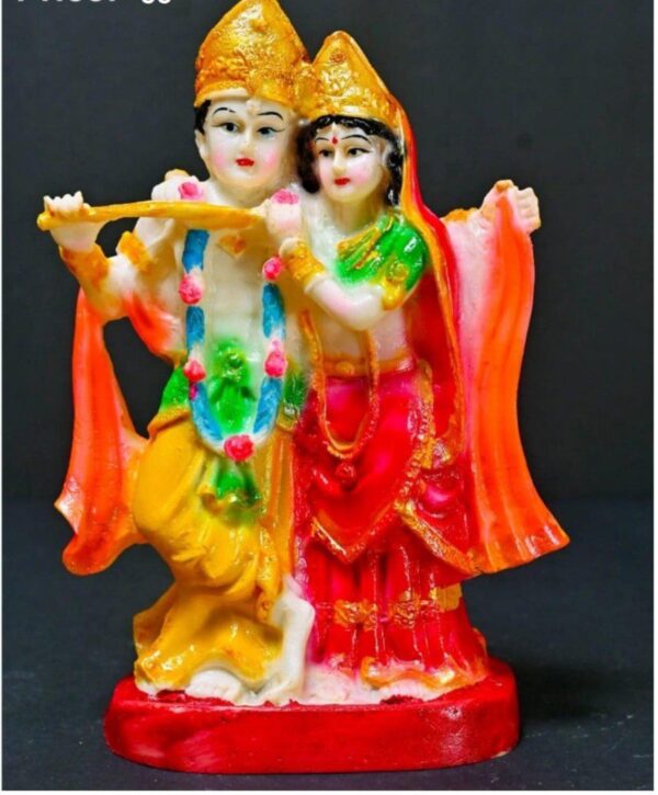 8.5 Inch Standing Radha Krishna Idol