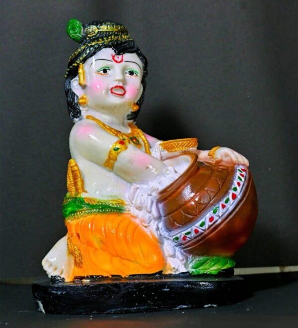 9.5 Inch Makhan Chor Bal Krishna Idol Large Laddu Gopal Statue