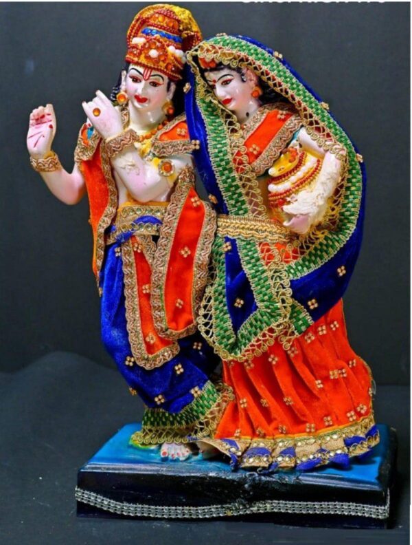16 Inch Standing Radha Krishna Idol