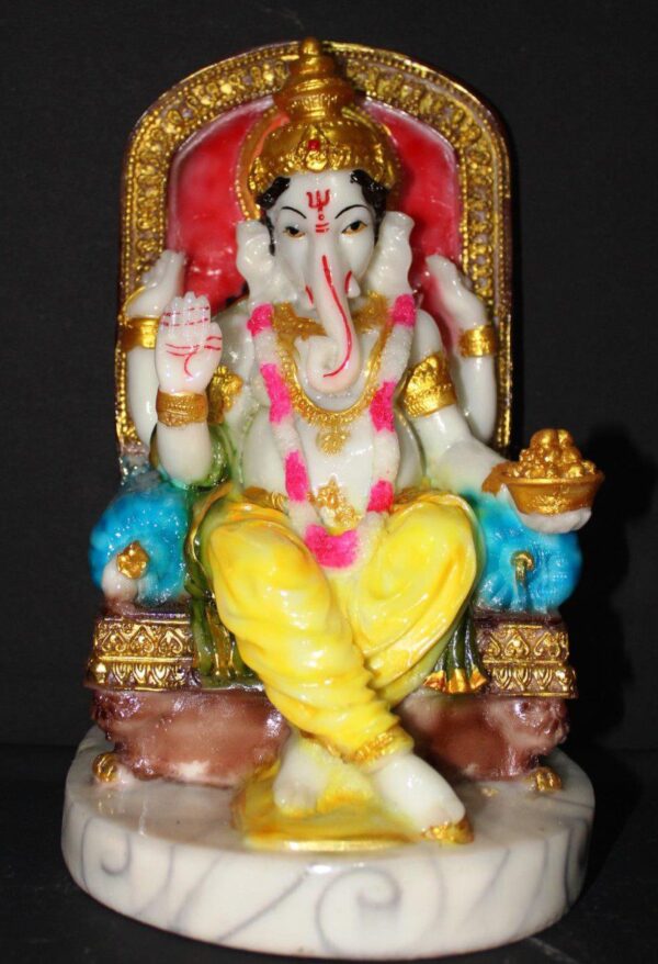 Luxury 14-Inch Ganesha on Sofa Statue
