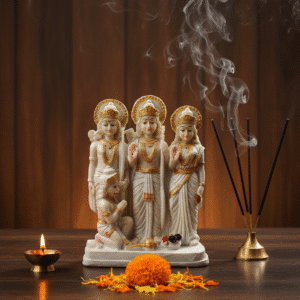 8.5 Inch Ram Darbar Idol for Home Temple