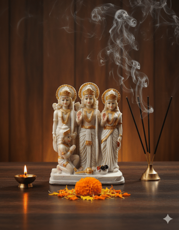 8.5 Inch Ram Darbar Idol for Home Temple