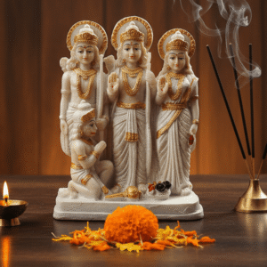 8.5 Inch Ram Darbar Idol for Home Temple