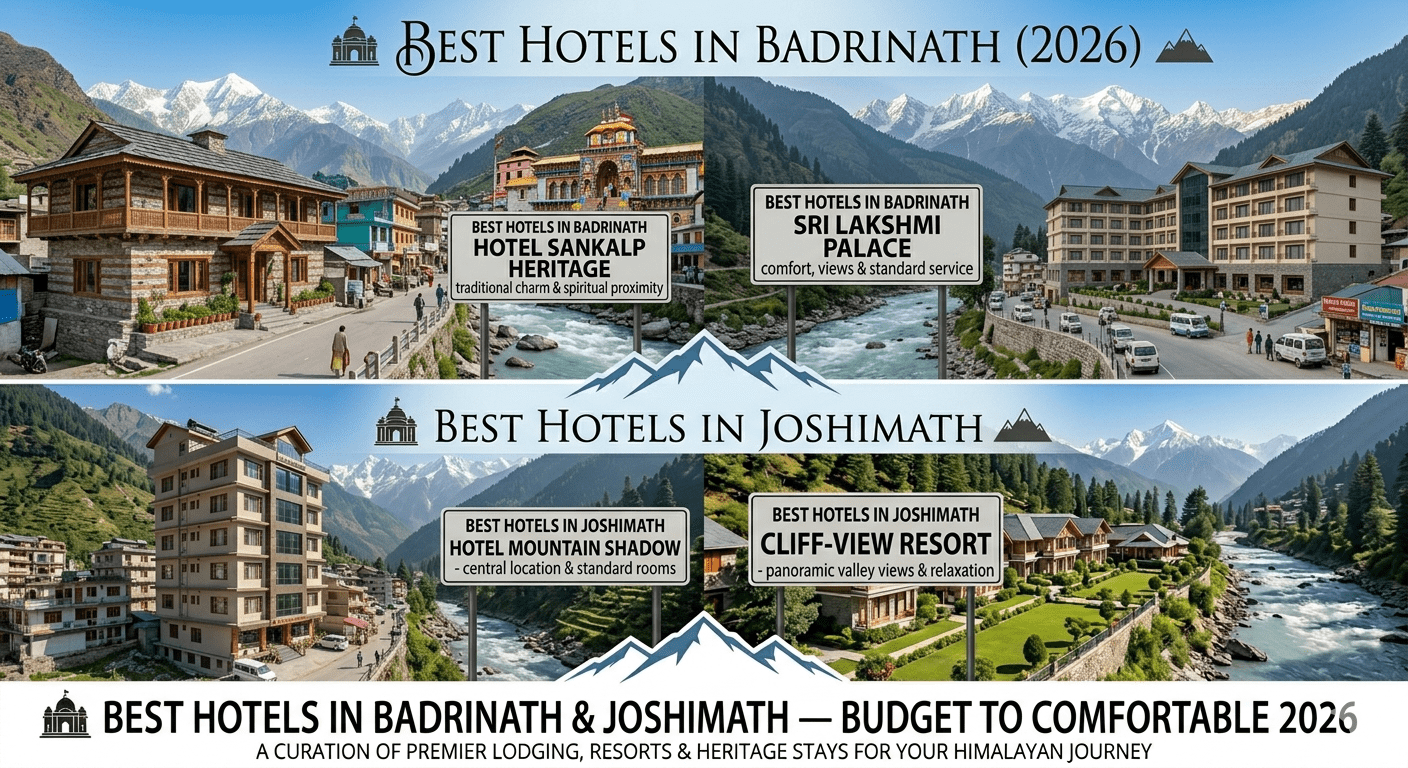 Best Hotels in Badrinath & Joshimath — Budget to Comfortable 2026